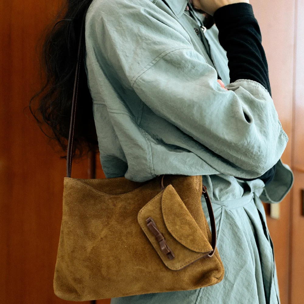 eden tote suede bag _2colors