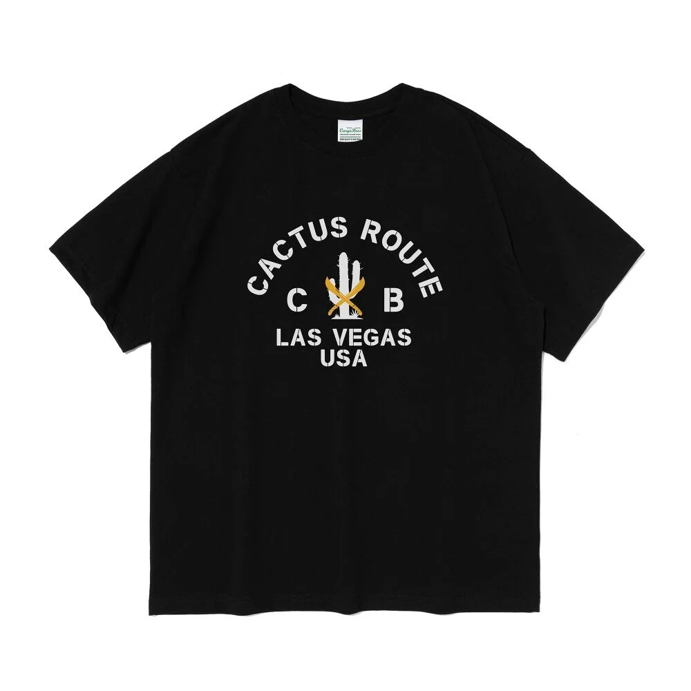 CB LASVEGAS CACTUS SHORT SLEEVE T-SHIRT (BLACK)