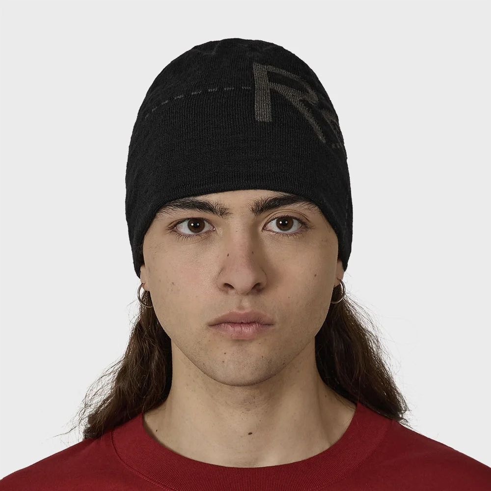 (M) DIAL WOOL BEANIE (BLACK)