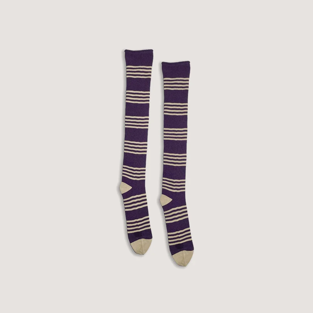 BESTIE SOCKS (PURPLE / GOLD)