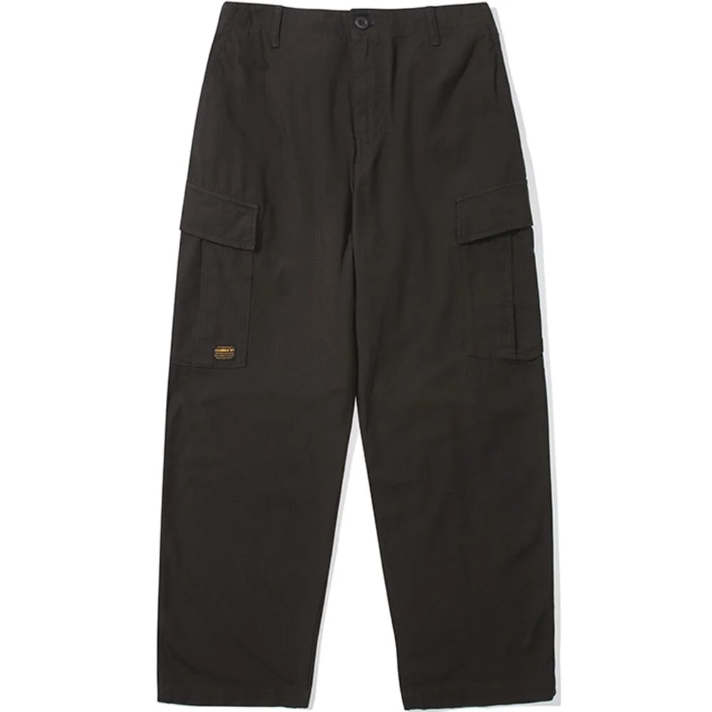 M-LABEL LOOSE-FIT RIBSTOP POCKET PANTS 黑色縞瑪瑙