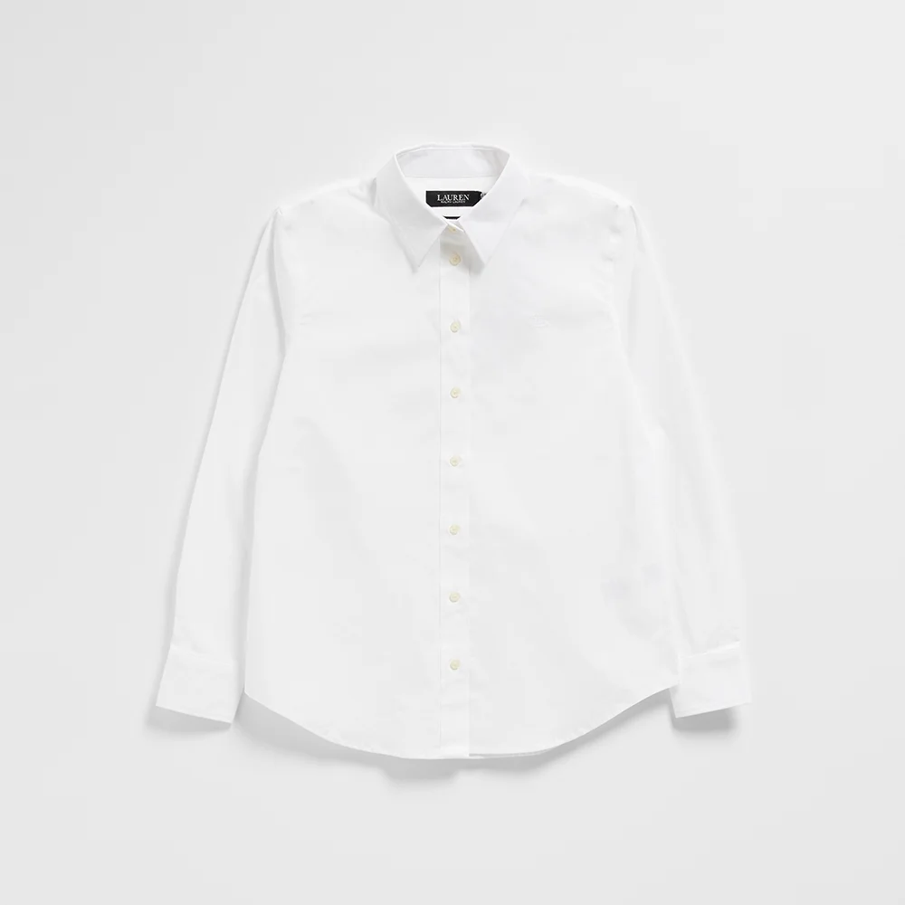 易護理 純棉 襯衫 (WHITE)