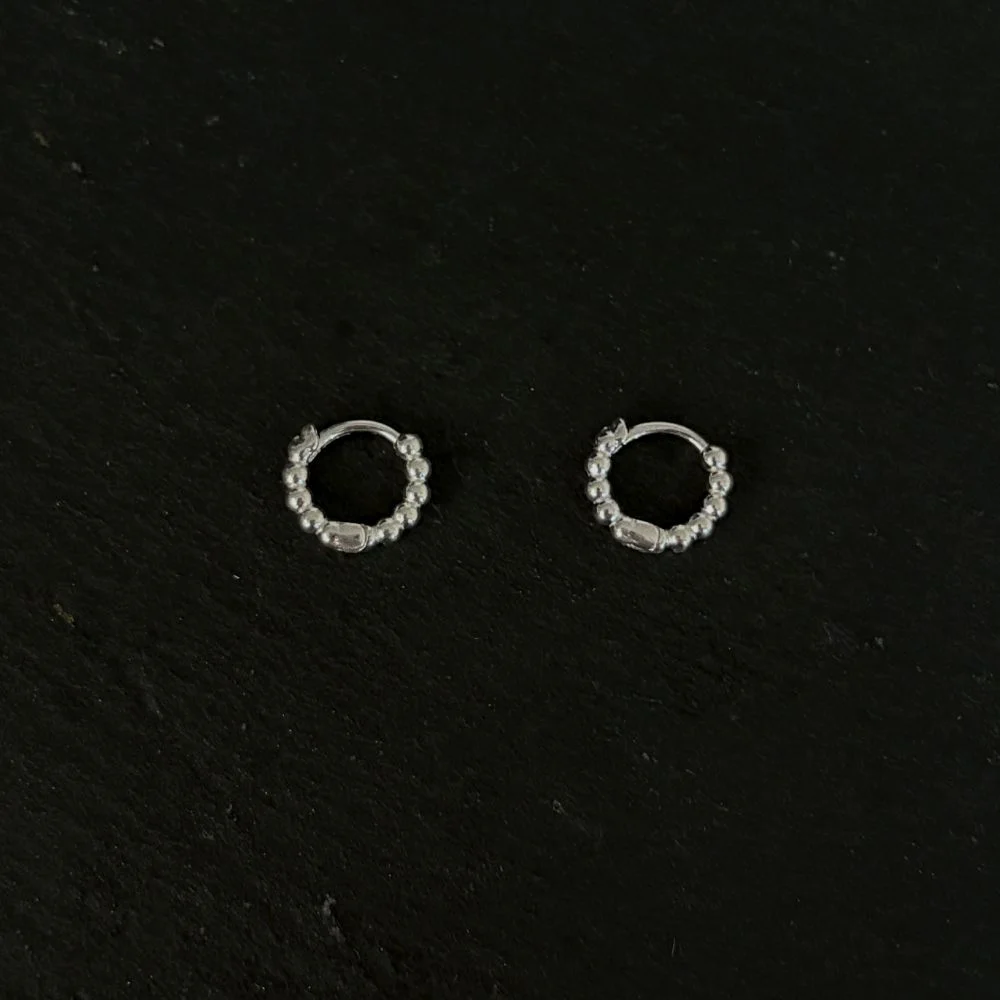 Mini bubble ball earrings (2 color) / 迷你 氣泡 BOL 一觸即開 耳環