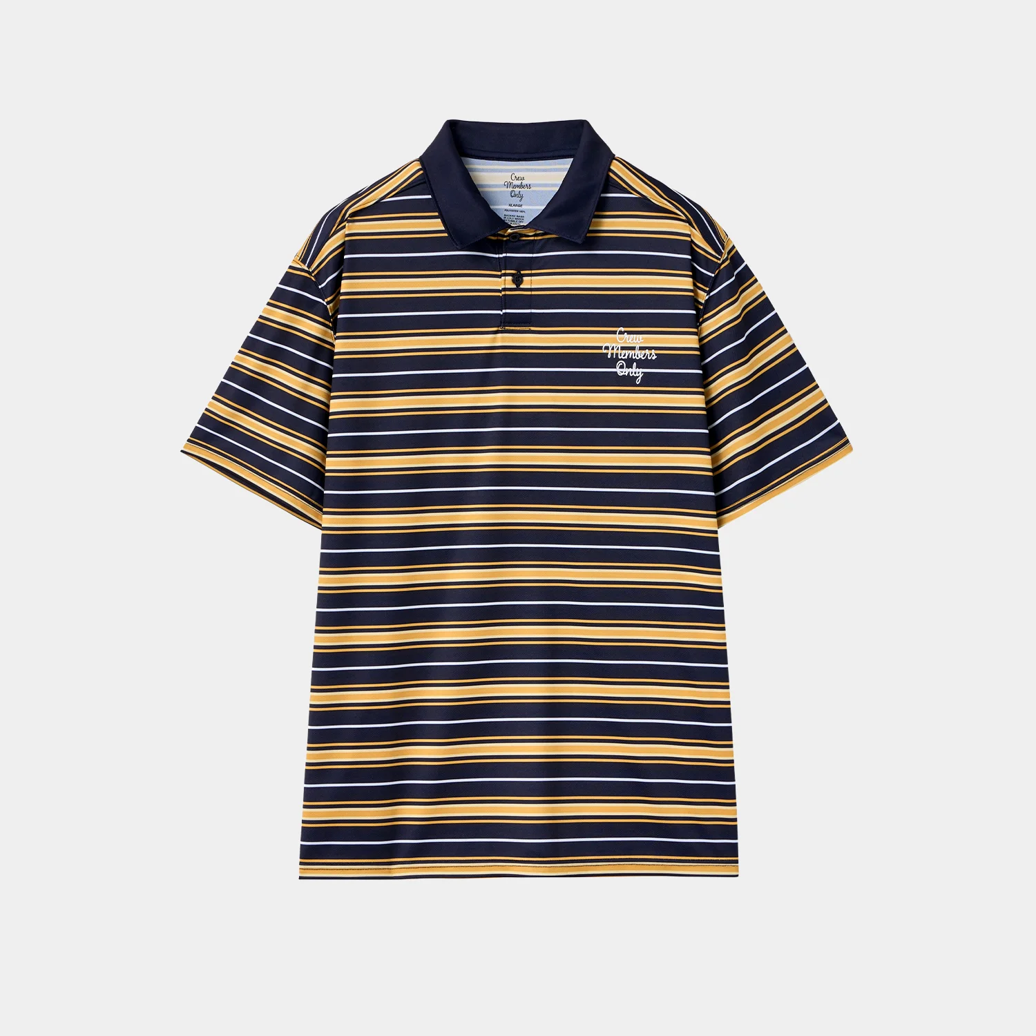 CLASSIC POLO STRIPE NAVY YELLOW