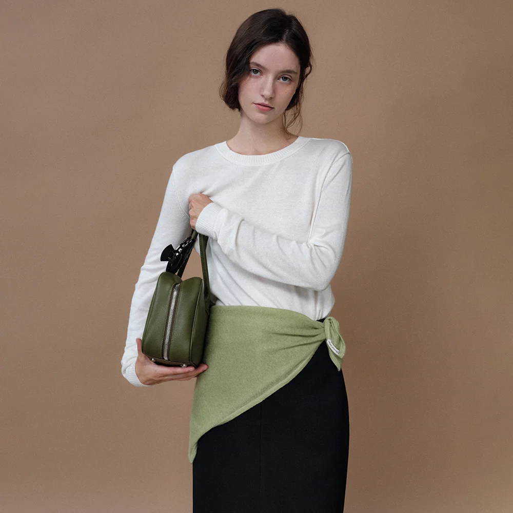 Sona Sheer Wool Scarf (Lime)