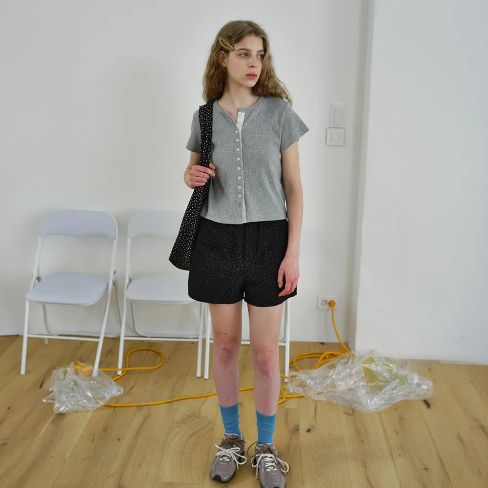 baker embo shorts - black