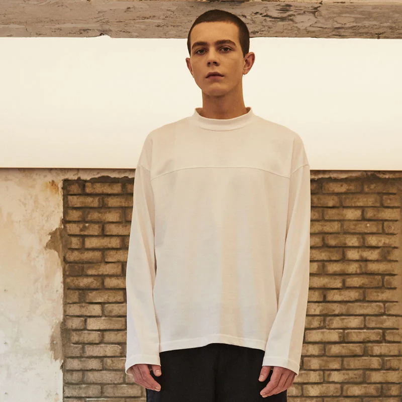 MOCK NECK LONG SLEEVE IVORY