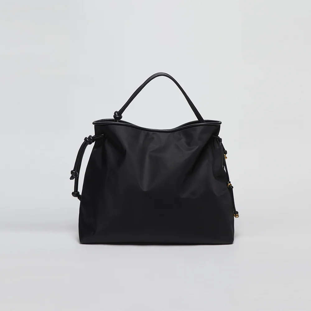 Gem shopper bag(Nylon black)