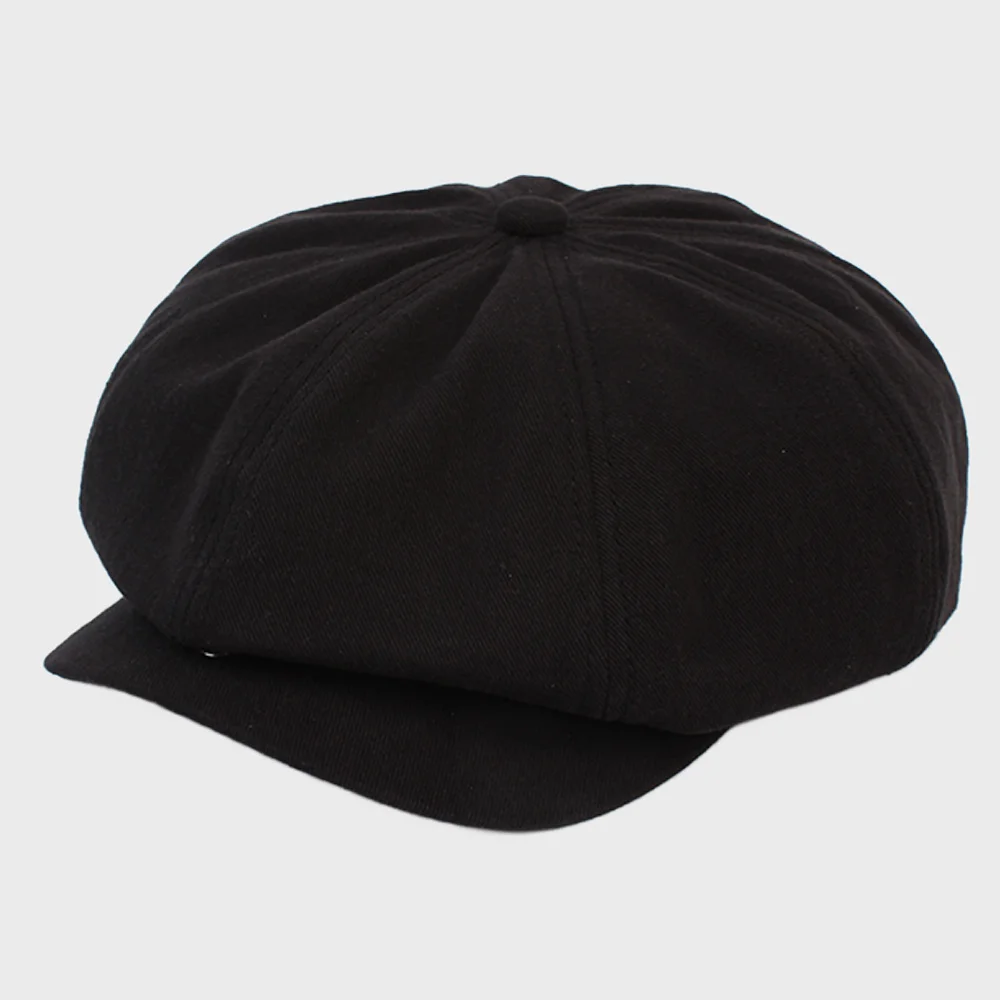 Overfit Black Newsboy Cap 報童帽