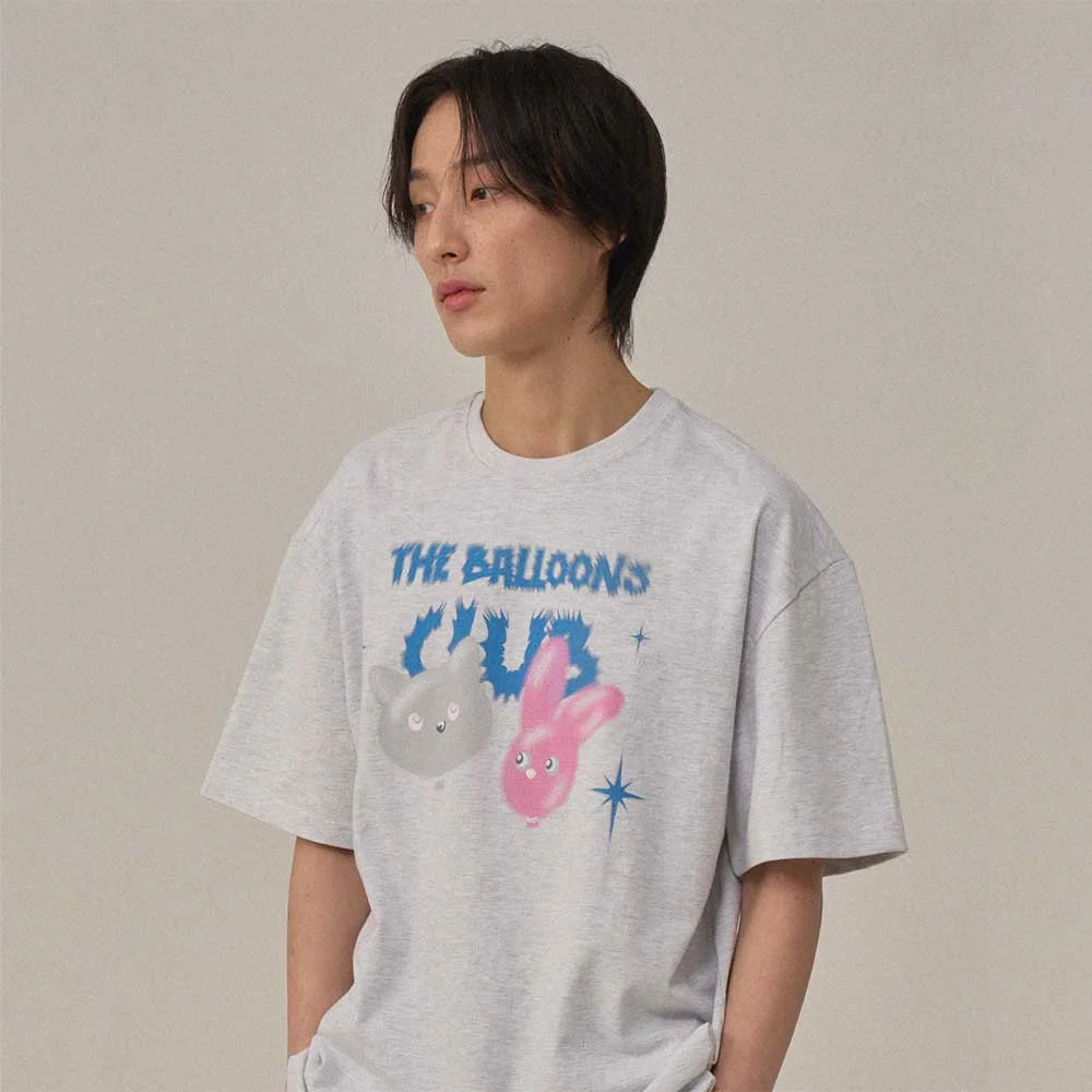 BP Balloons Club T-Shirt_WHITE MELANGE