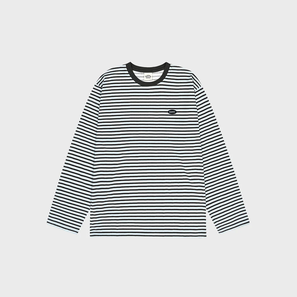 INDIGO STRIPE LONG SLEEVE (LIGHT BLUE)