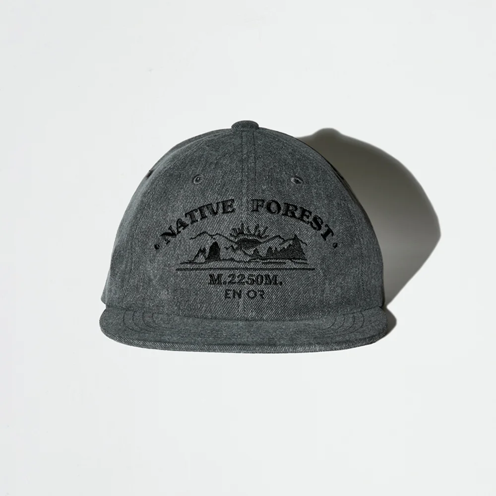 NATIVE FOREST ENOR DENIM BALL CAP - DARK GREY