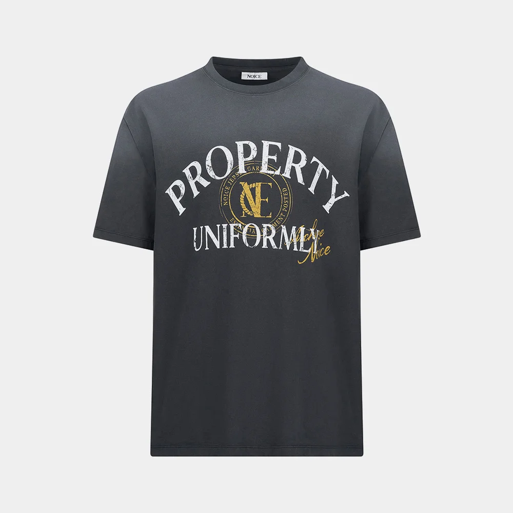 (W) PROPERTY EMBLEM T-SHIRT - DARK GRAY