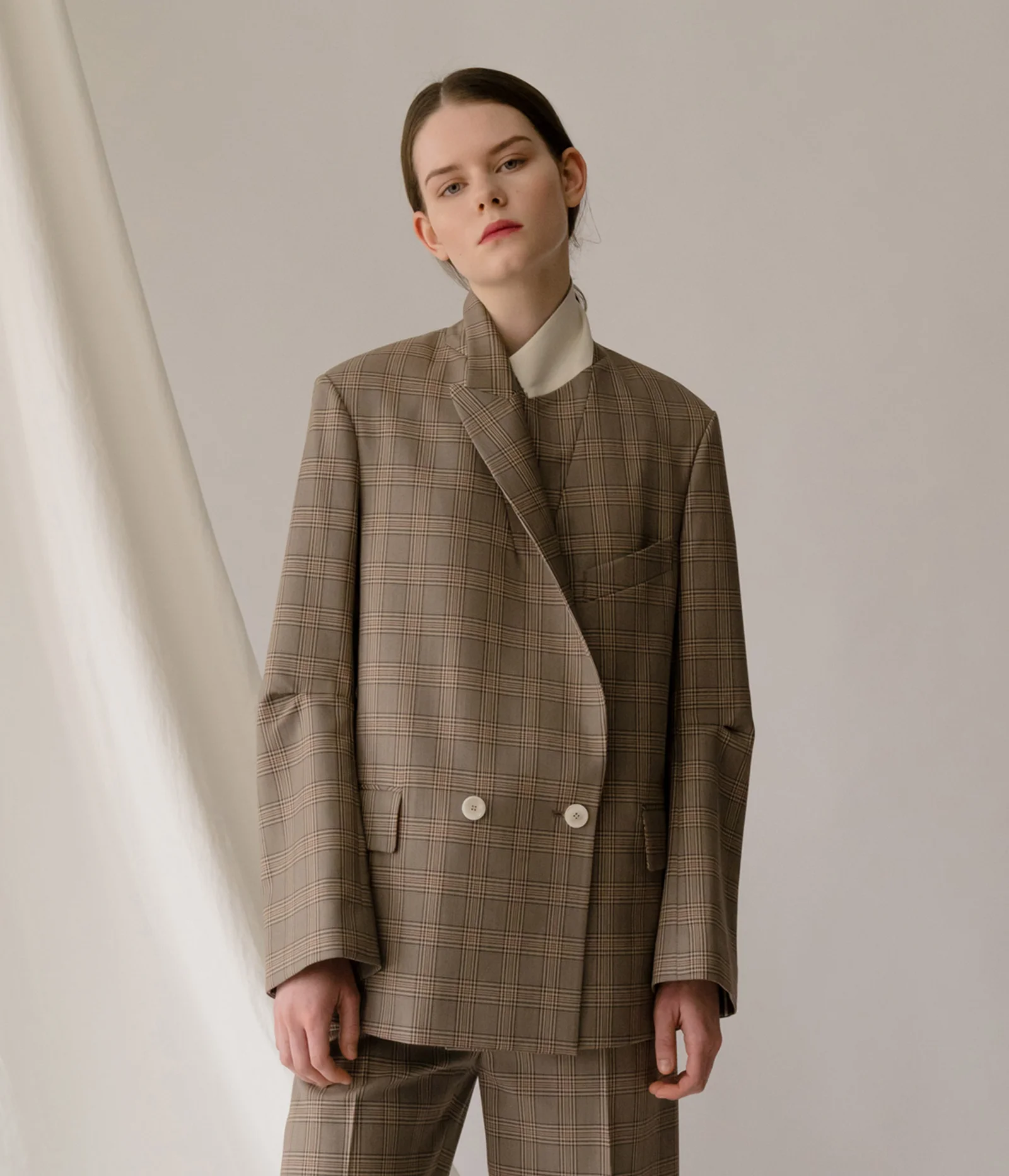 Jacket Glen Check Wool BG