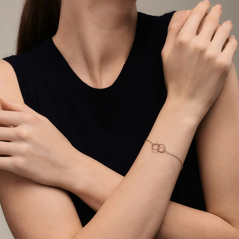 OKTO TWIN BRACELET ROSE GOLD