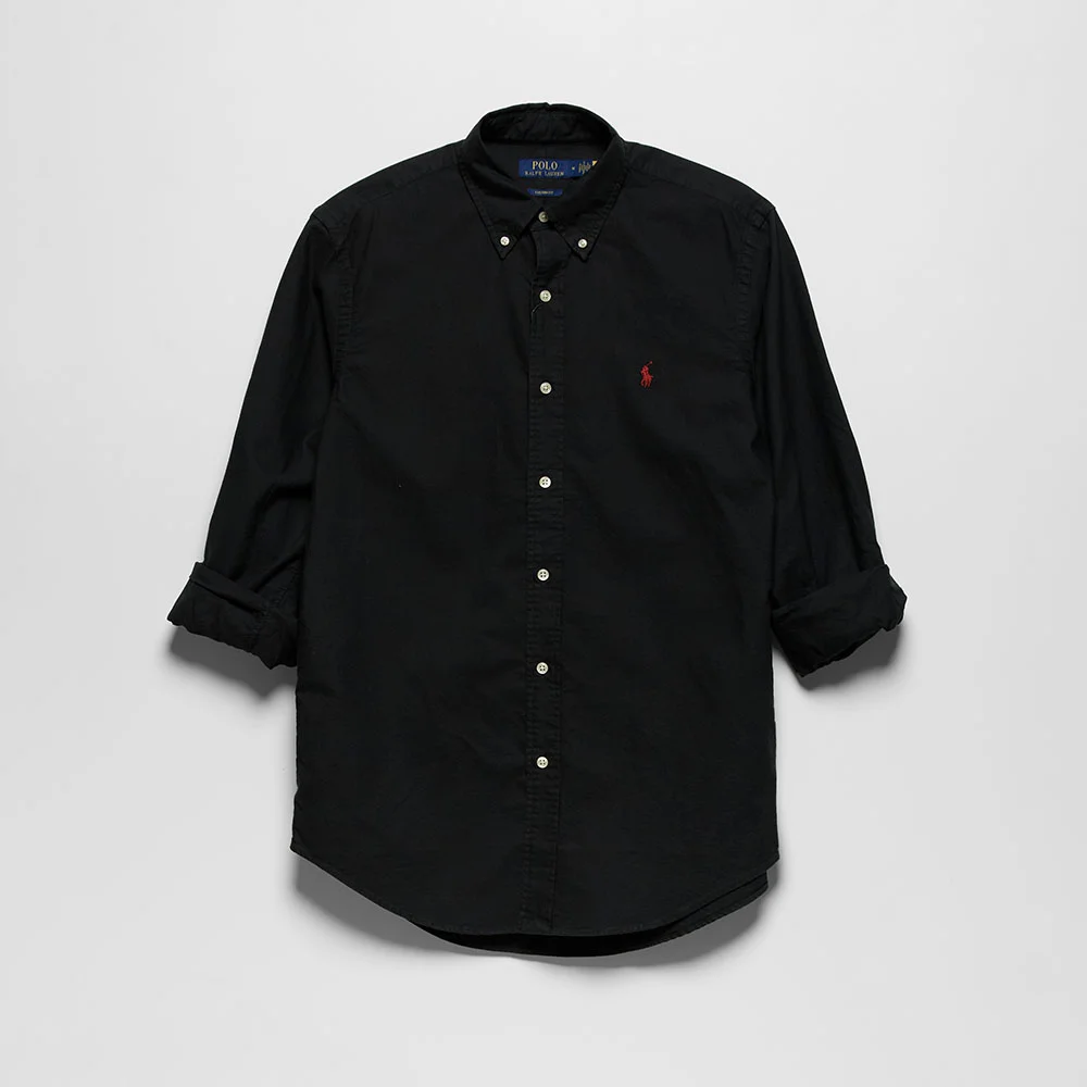 訂製 剪裁 牛津布 襯衫 (BLACK)