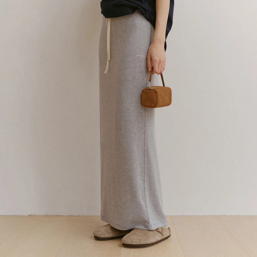 Land Skirt_Melange Gray