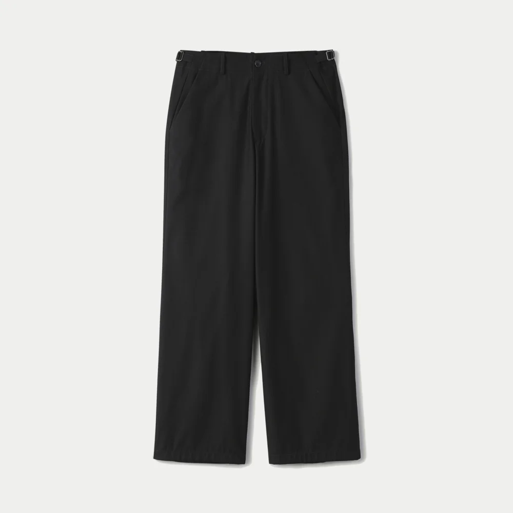 FOLD PLEATED WIDE PANTS MELANGE GRAY (247)