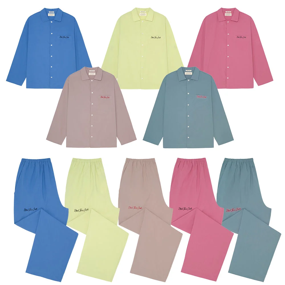 高密度 純棉 Poetique Pajama Set (5 Colors)