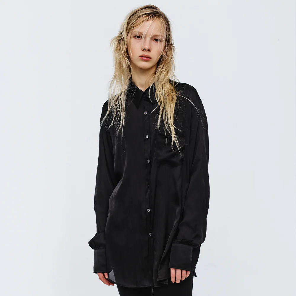 SILKY SHIRT_black