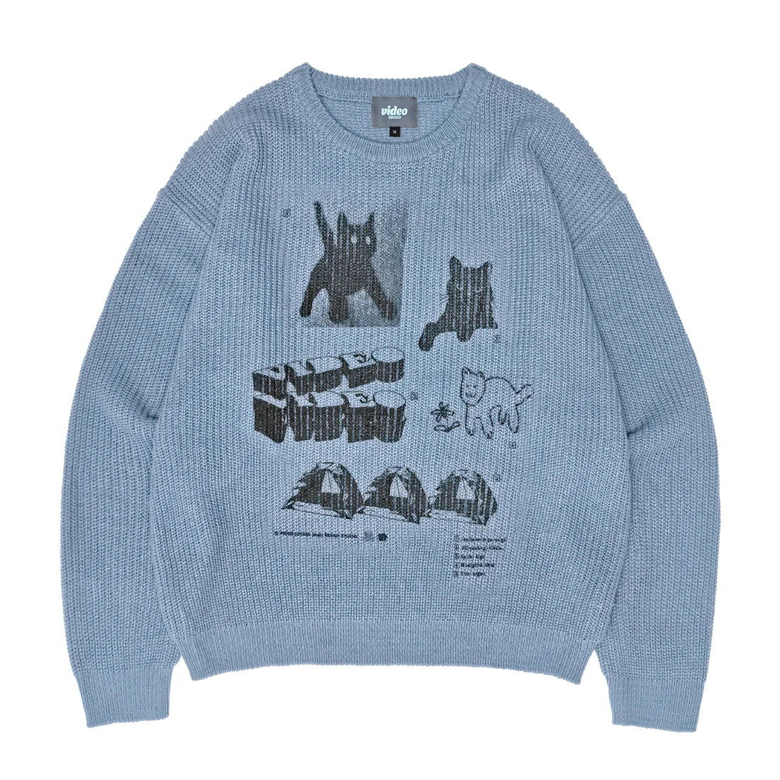 When Worn Baro Hipster 圖案 針織衫 毛衣