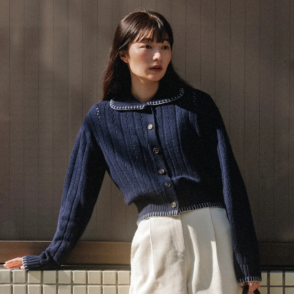JERRY STITCH CARDIGAN (3colors)
