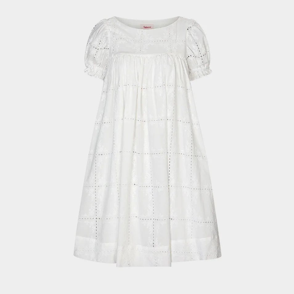 Laundry Lace Mini Dress (White)