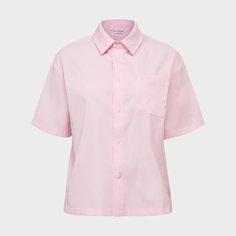 COOLEATS AIR (COOLEATS 透氣) 女裝 短袖 襯衫_Light Pink_DWM26452P1