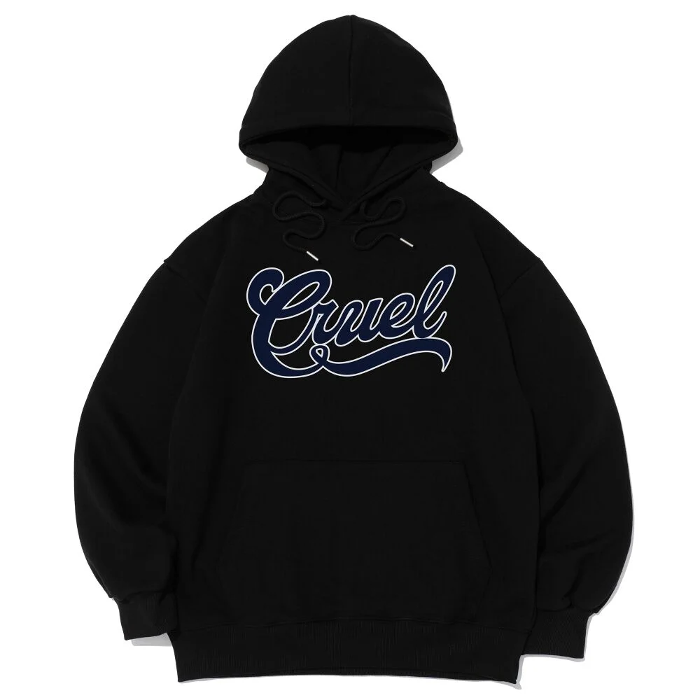 CRUEL LOGO HOOD T-SHIRT (BLACK)
