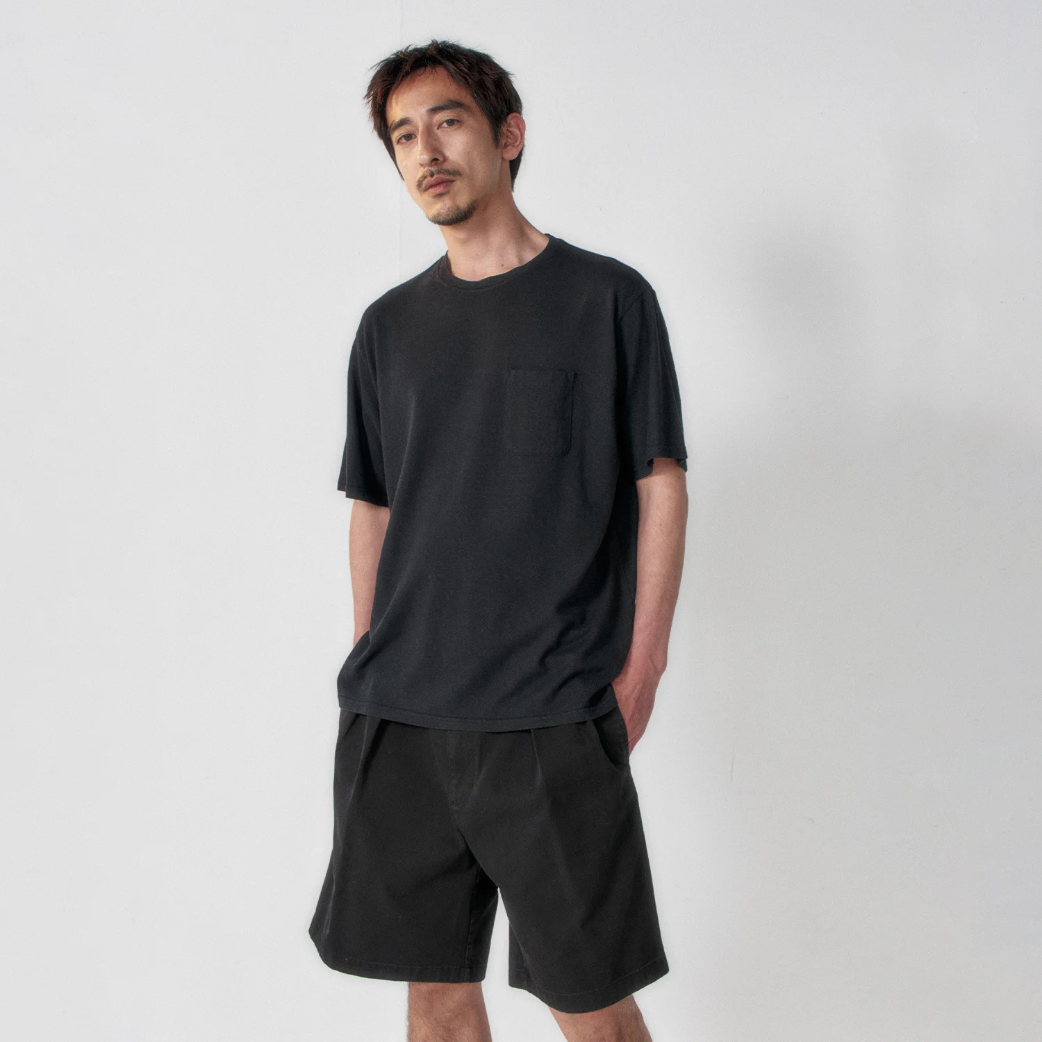 Linen Pocket Tee_Black