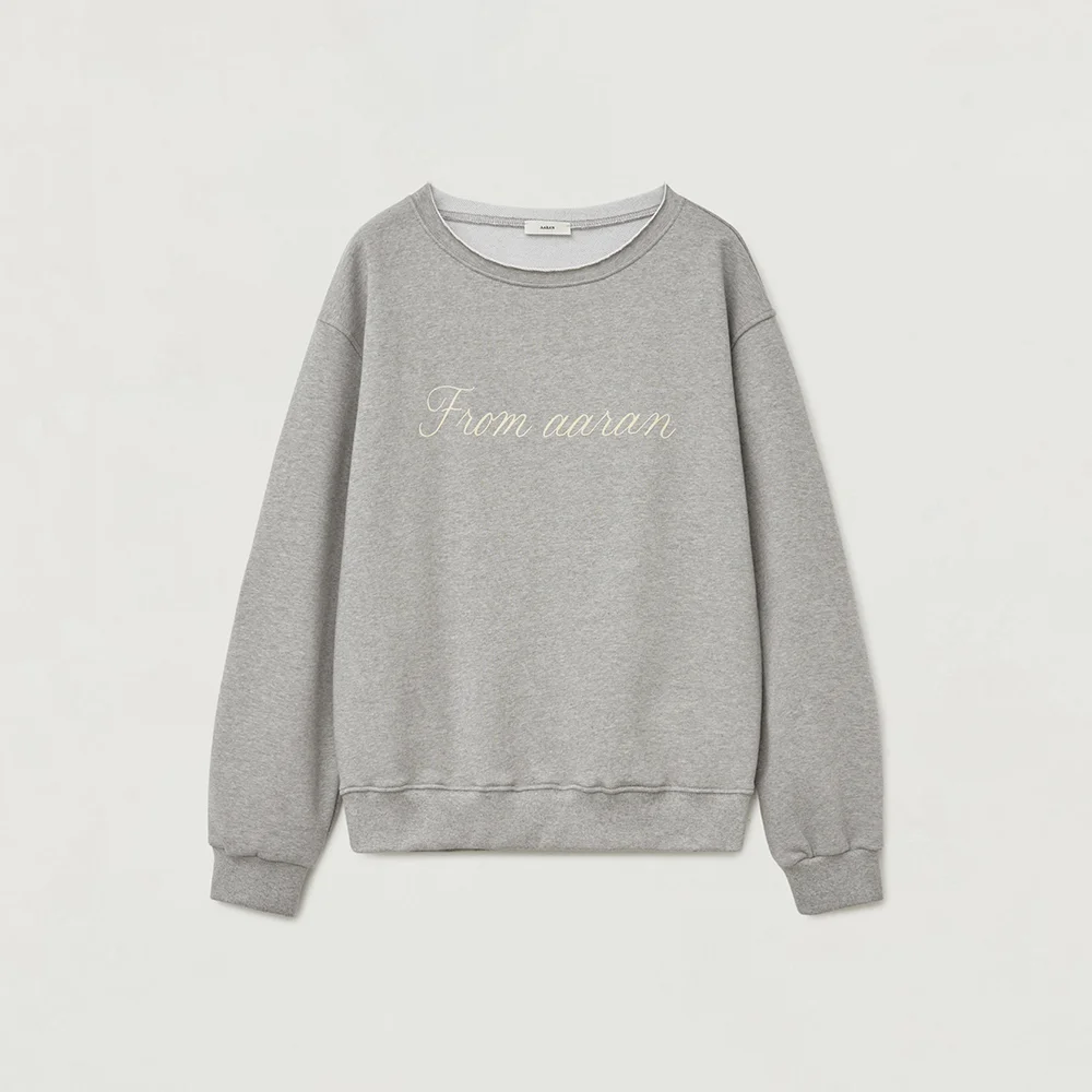 Cut-off one shoulder sweatshirt_grey
