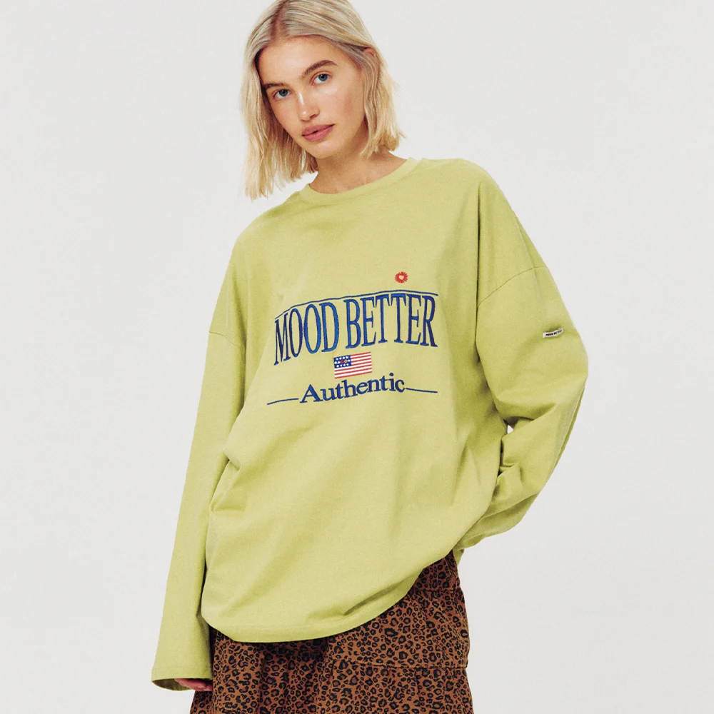 AUTHENTIC LONG SLEEVE LIME GREEN