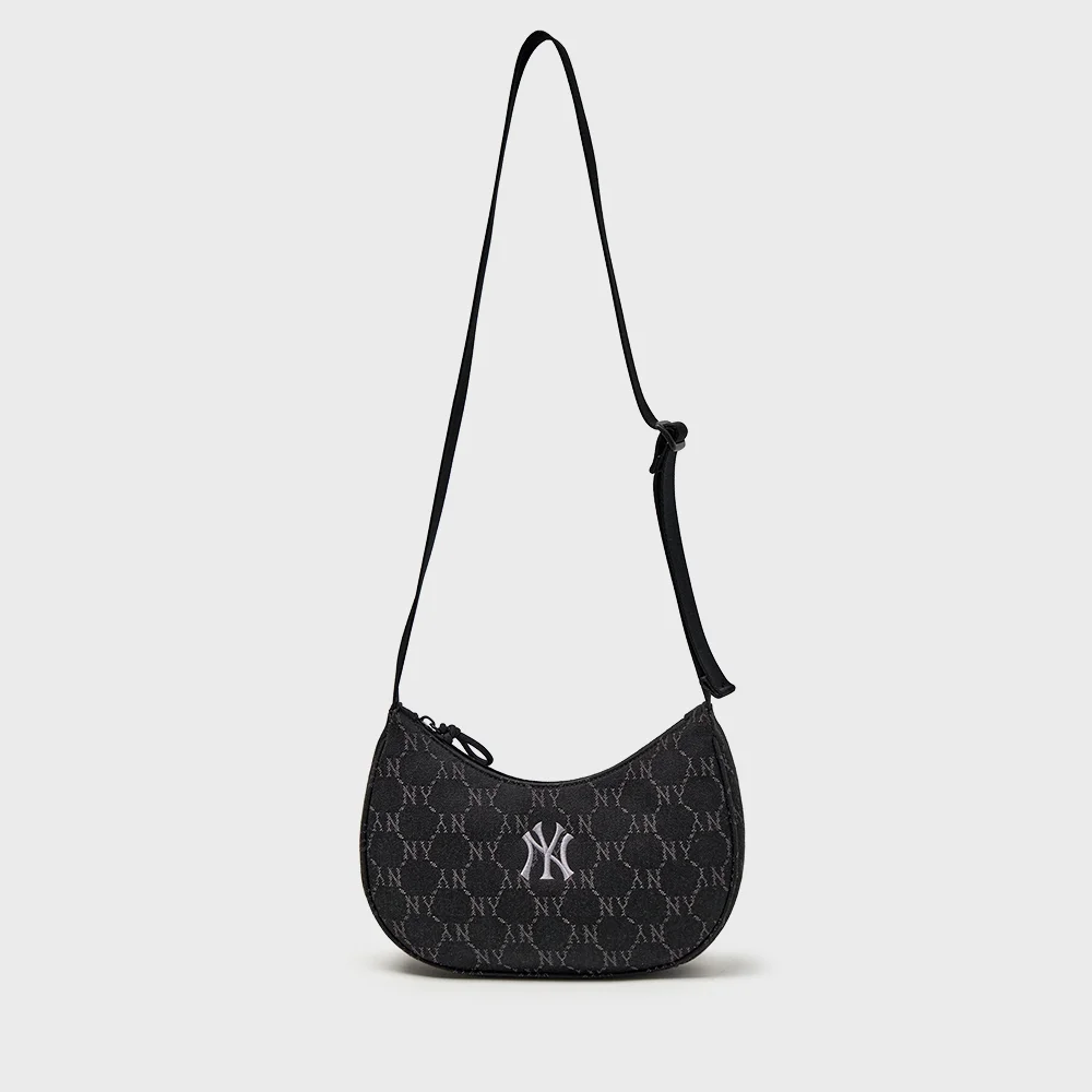 菱形 Monogram 牛仔 JQD Hobo Bag NY (Black)