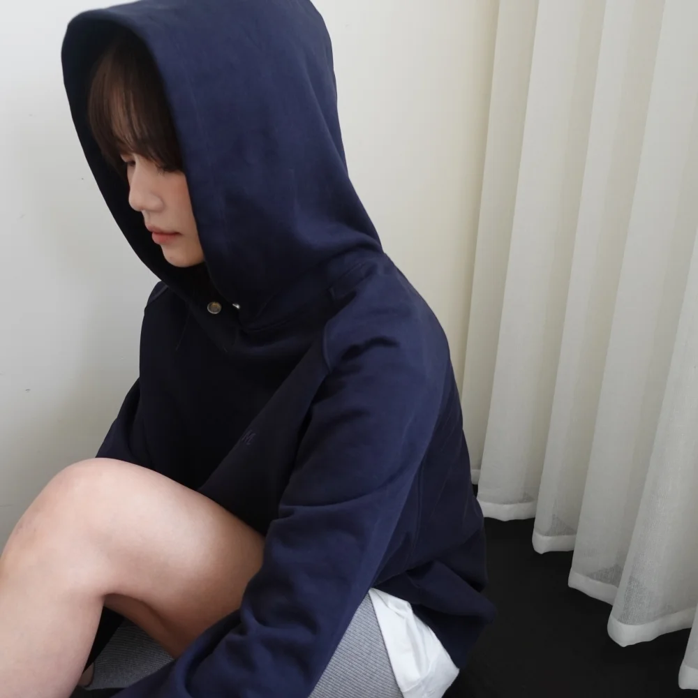 Heavy Snap Hoodie (navy)
