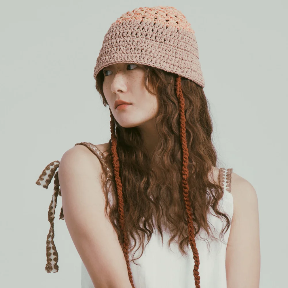 SHELL COTTON BONNET SALMON