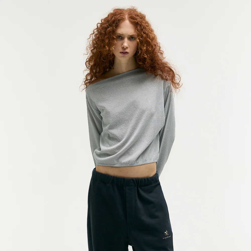 OFF SHOULDER KNIT TOP_grey