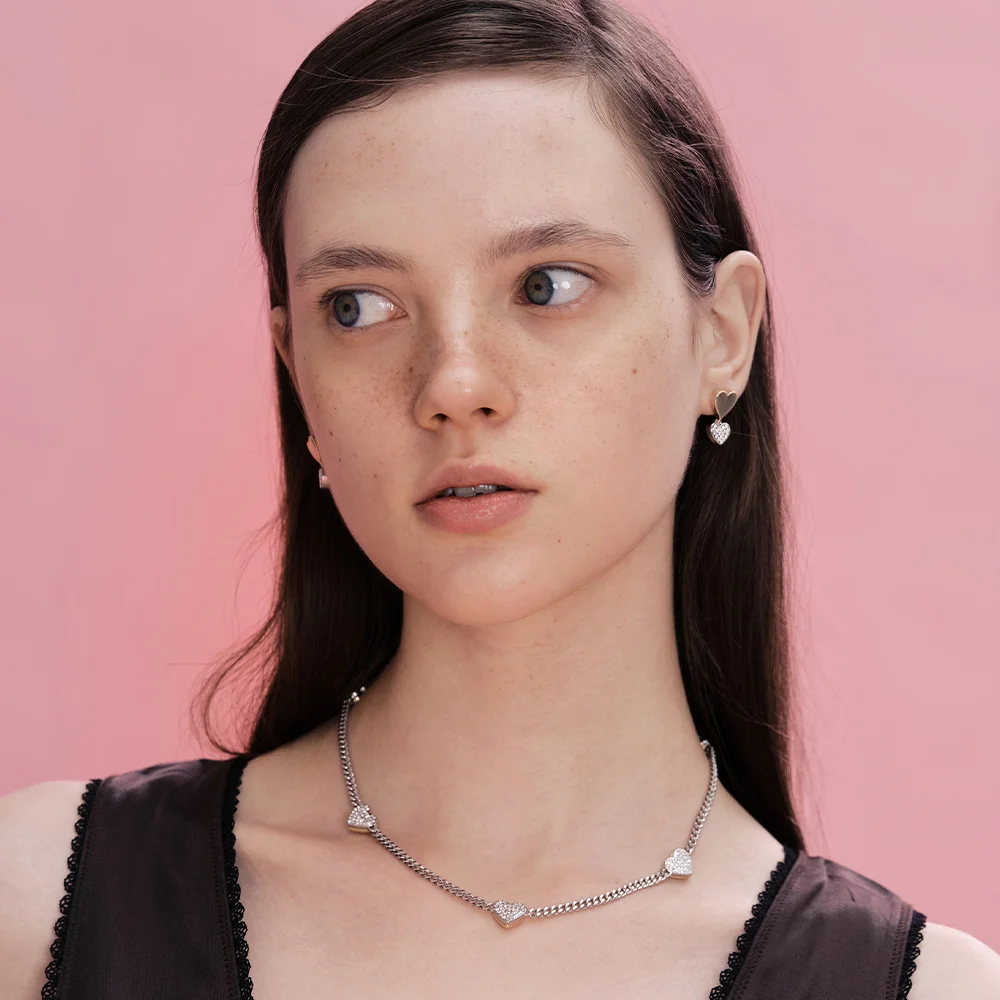 Penta 2-way Essential Heart Necklace_VH2412NE004M
