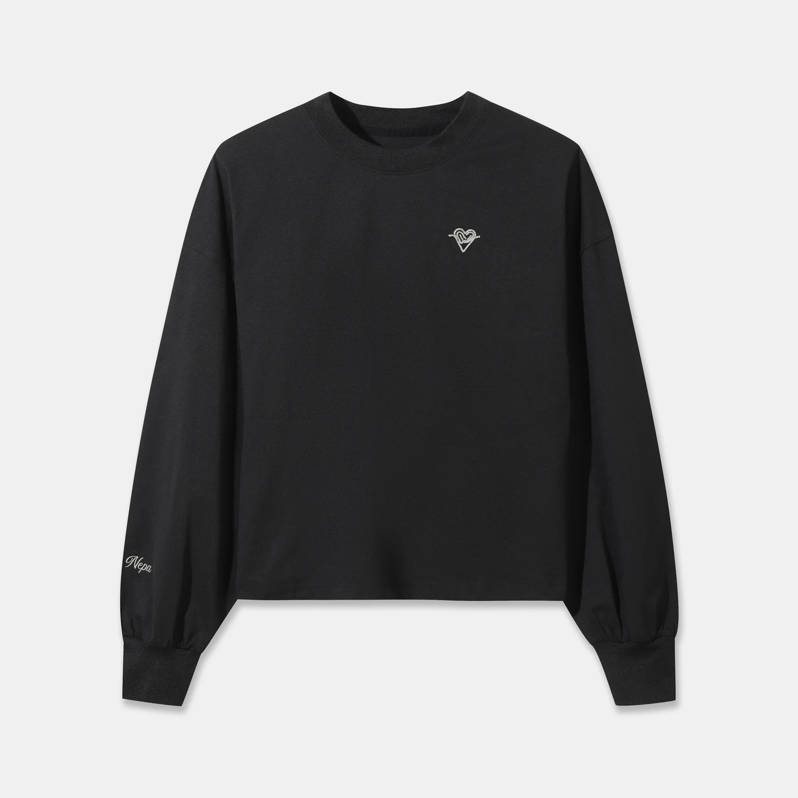 NEPA/Official Direct 7M25341 女裝 魅光 長袖 T恤_BLACK