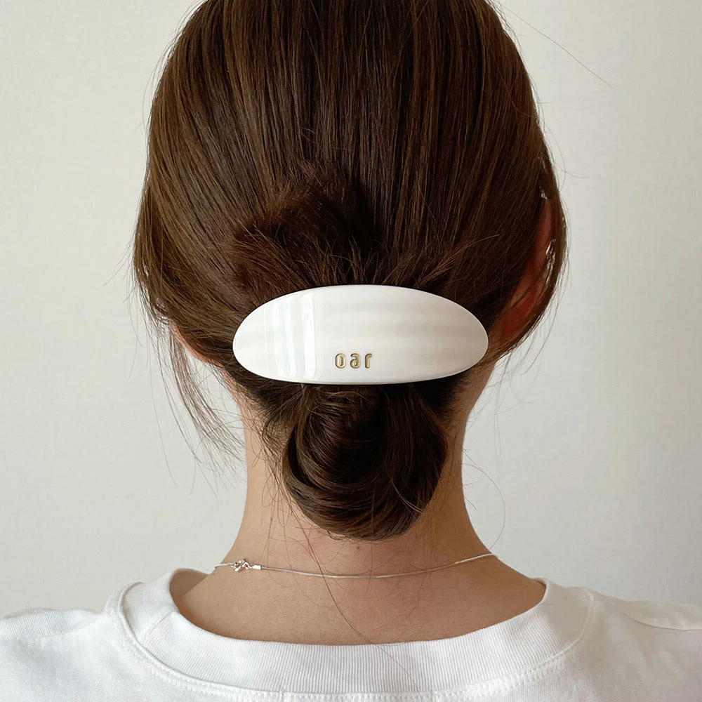Classic Big Marble Barrette