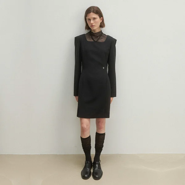 OVELY HALTER NECK DRESS(OP-6213)