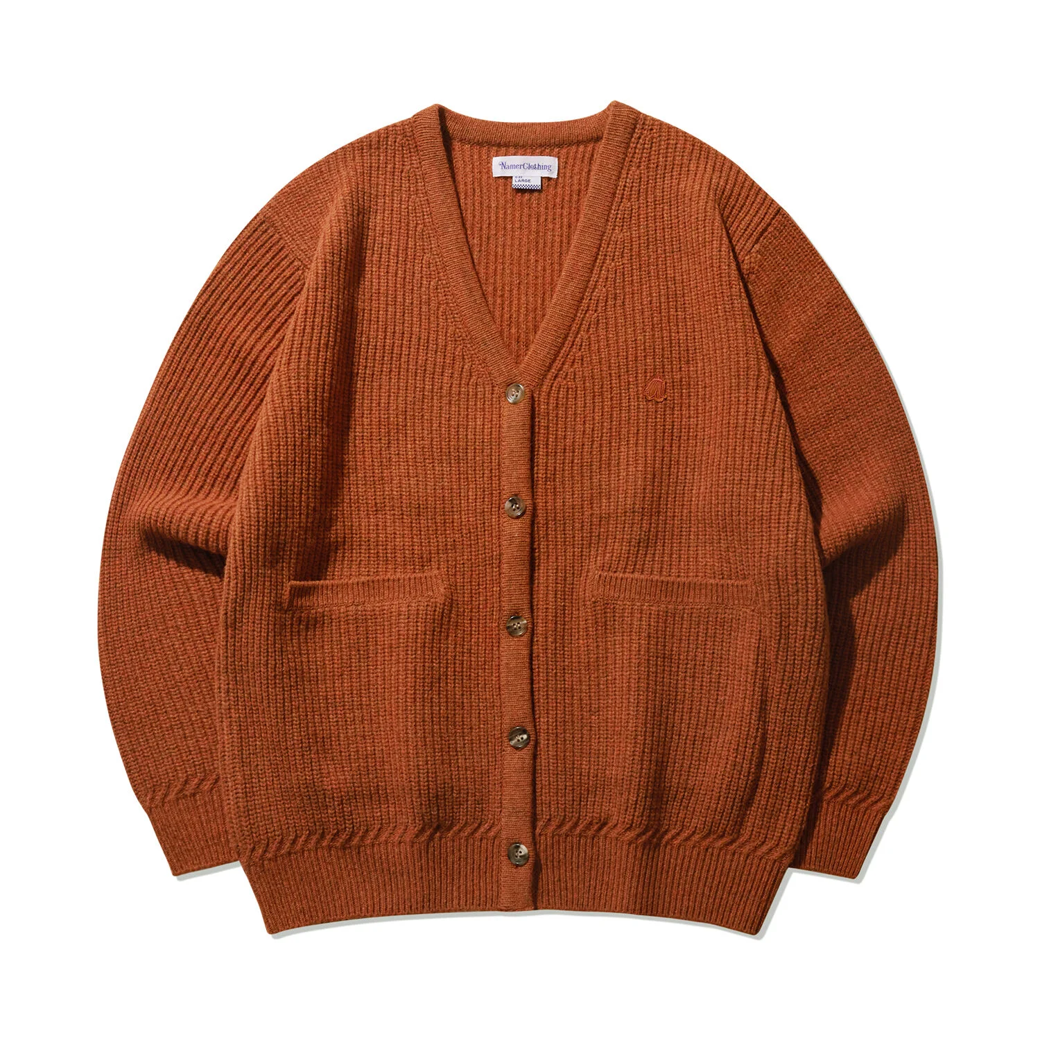 NMR WOOL KNIT CARDIGAN ORANGE