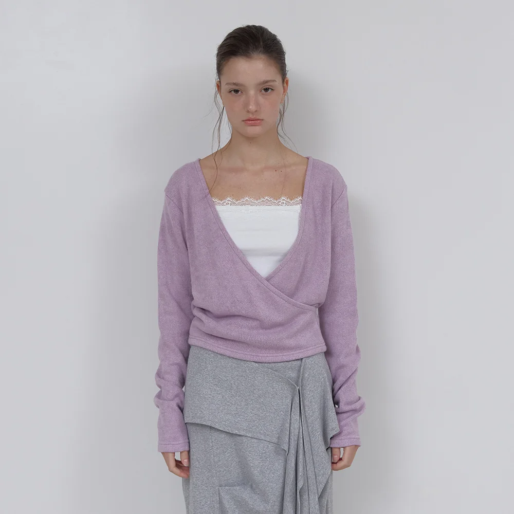 SOFT WRAP KNIT T (VIOLET)