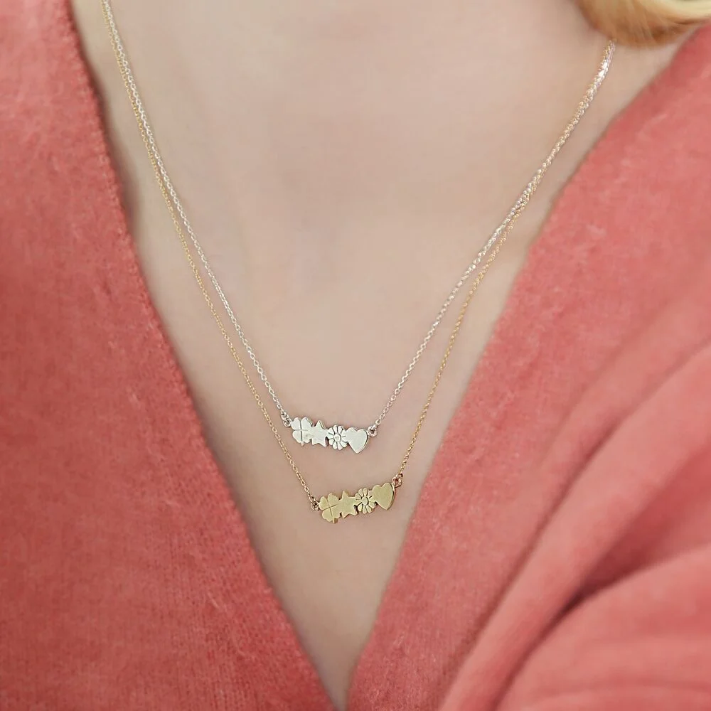 Luckyme pendant silver gold Necklace Lucky Me 吊飾 銀色 金色 鏈條 頸鏈
