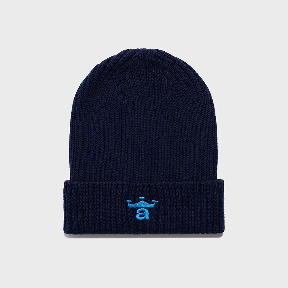 (U) 皇冠 A 絞花 冷帽 海軍藍 CROWN A CABLE BEANIE NAVY