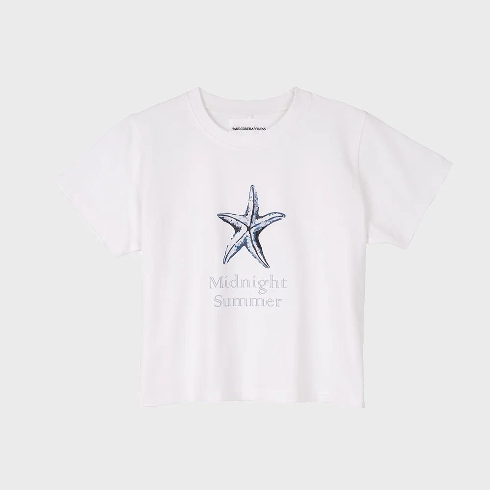 Starfish 夏季 T恤_白色