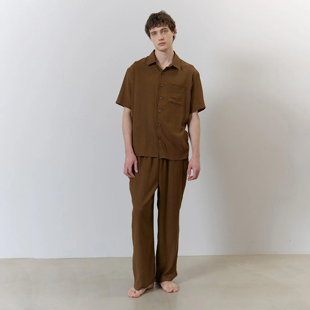 FIRST PAJAMA SET_brown (man)