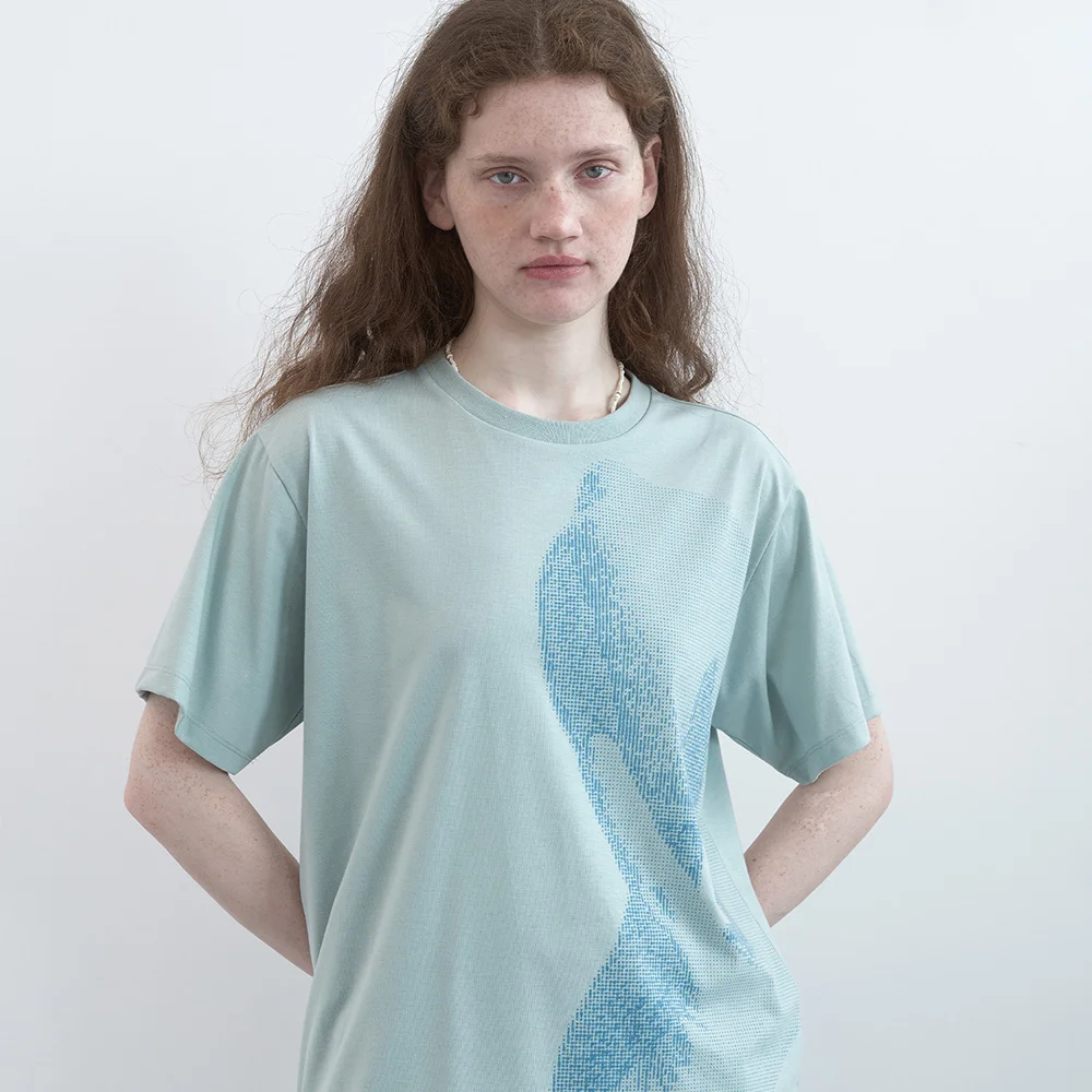 夏季 Fruits Halftone T恤 (Sage Green)