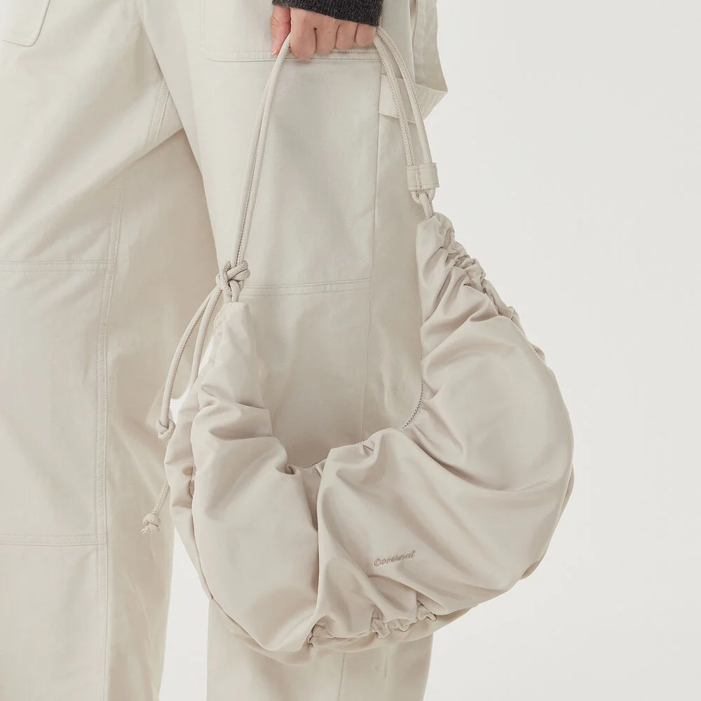 Cloverheart 束繩 Hobo Bag Light Beige