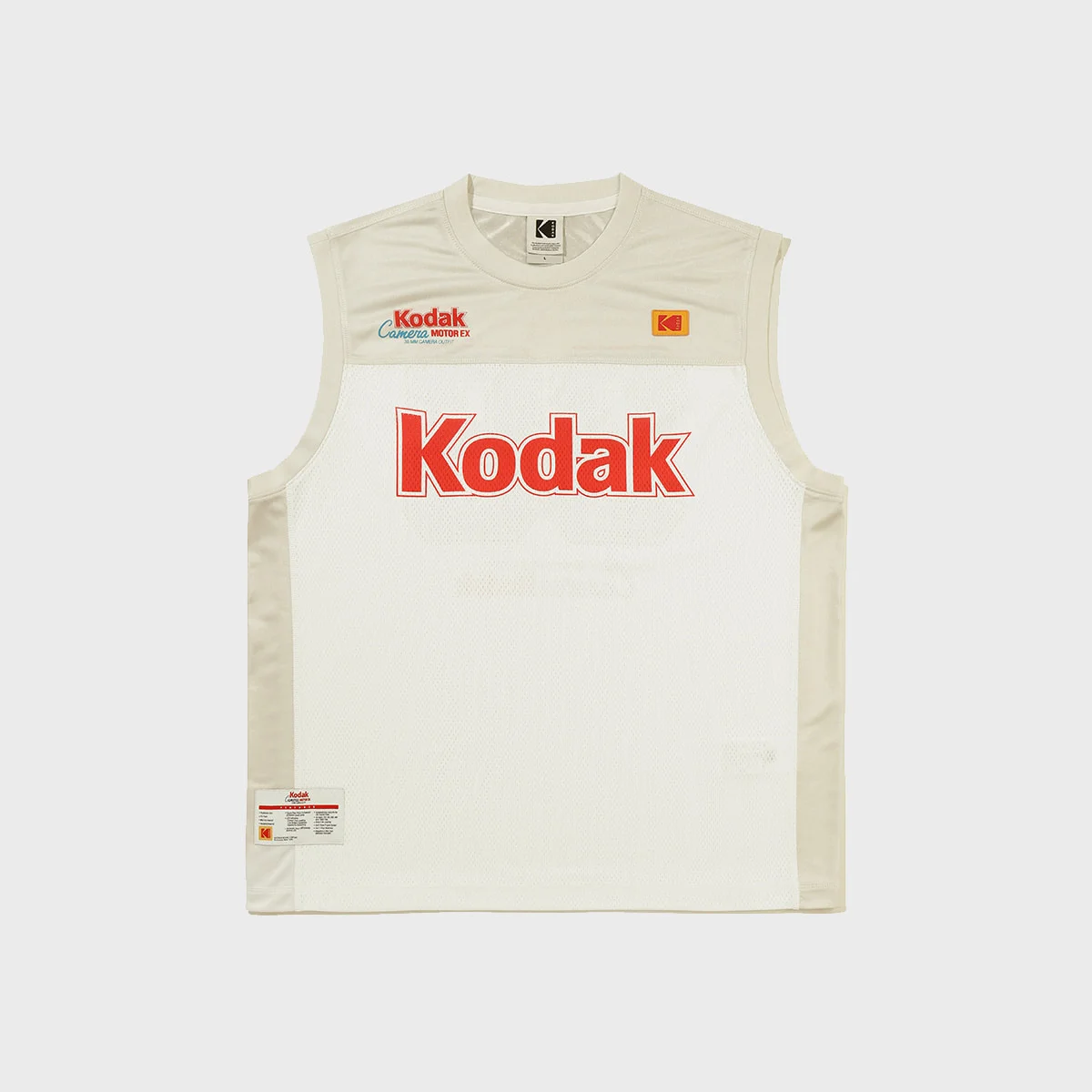 網布 無袖 上衣 WHITE