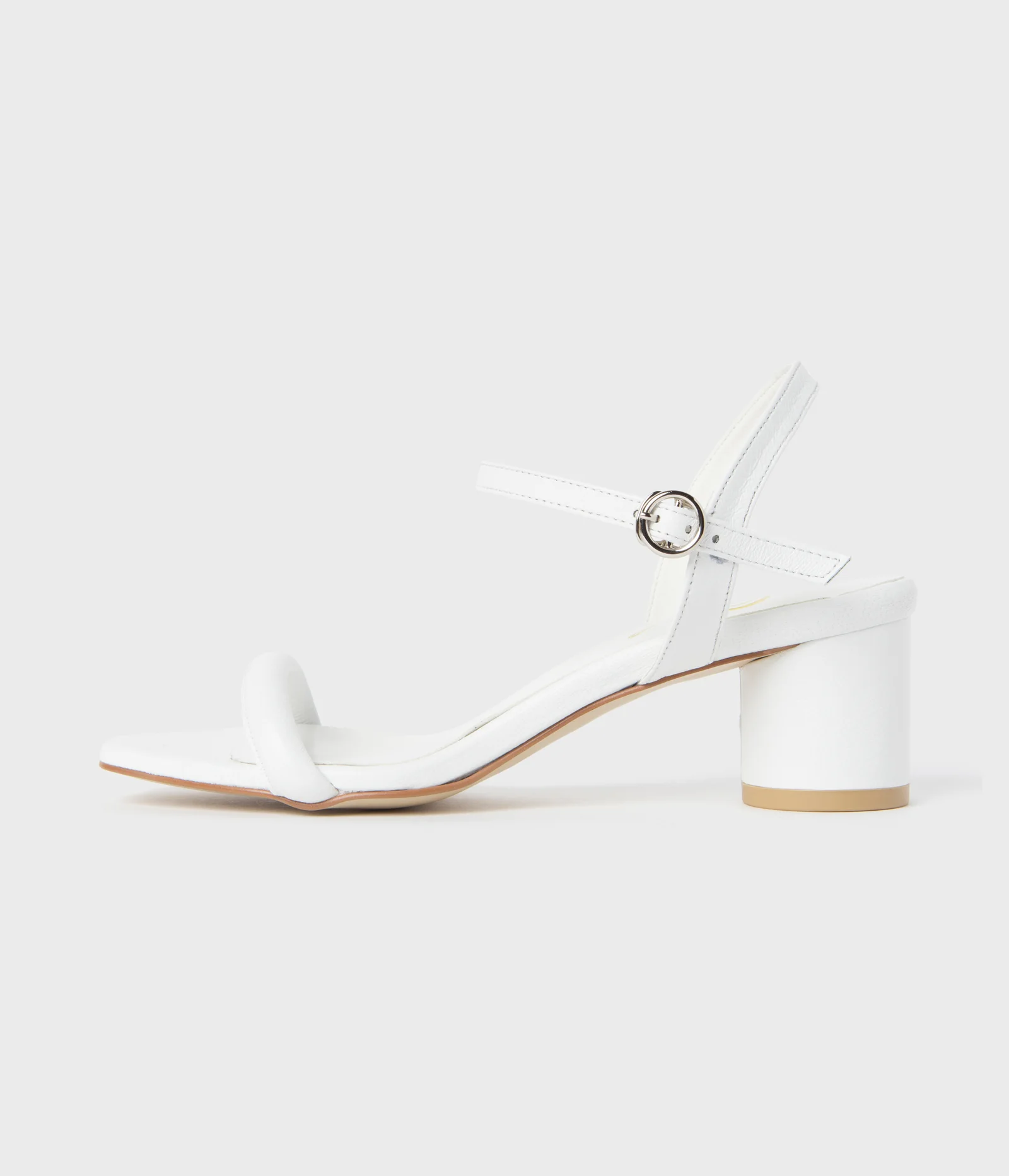 Ann cushion strap Sandle- white